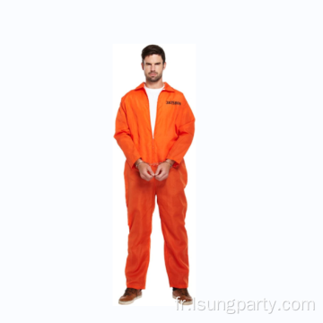 Adulte Mens Orange Condam Suite des prisonniers